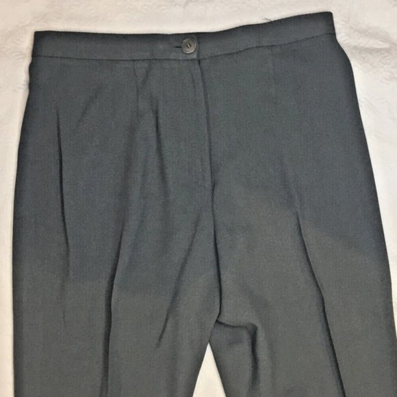 LADIES SLACKS BY IRIS SINGER Collection SIZE 8 ~~Green Herringbone Pattern - Picture 2 of 6